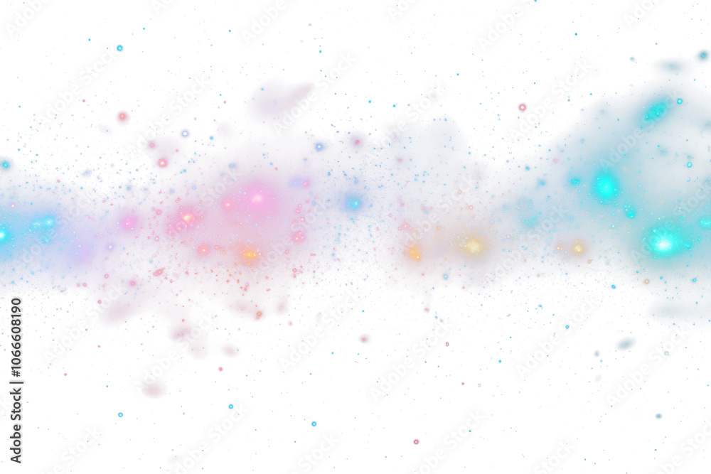 Colorful Gradient Particle Sparkle Effect