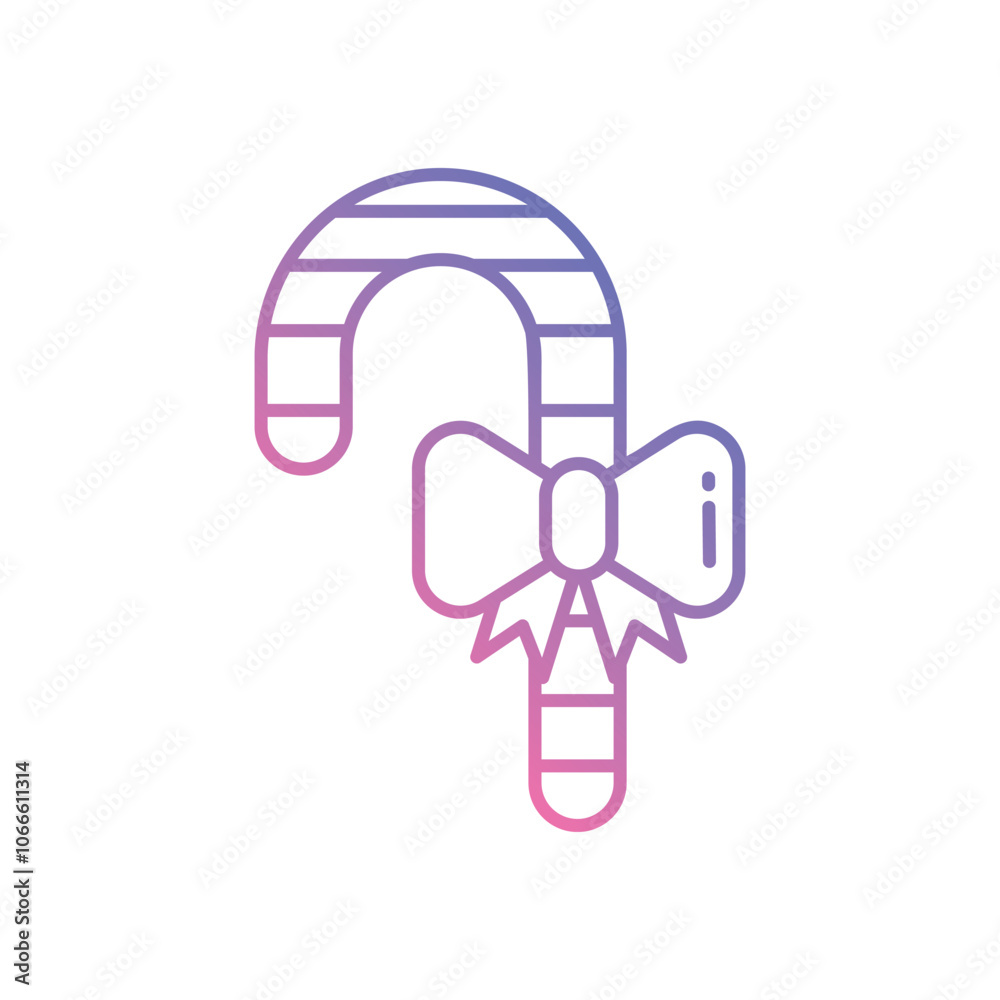 Candy Cane vector icon stock illustration Candy Cane vector icon stock illustration