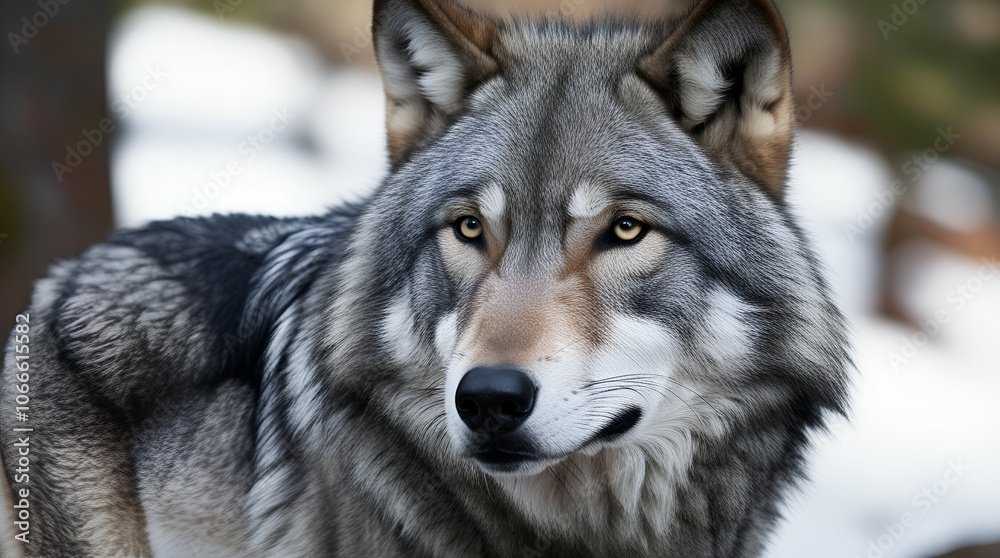 Fototapeta premium gray wolf portrait