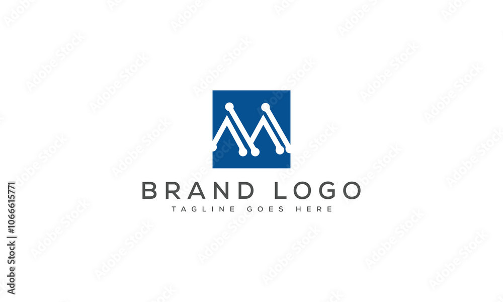 letter M logo design vector template design for brand. letter M logo design vector template design for brand.