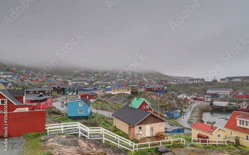 ville de Qaqortoq au Groenland photo