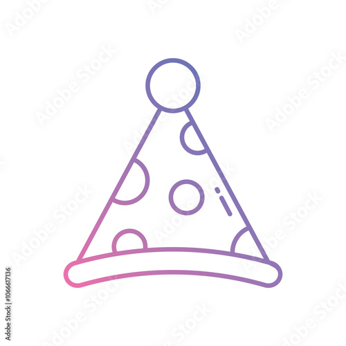 Party Hat vector icon stock illustration