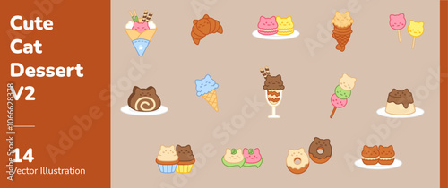 Cute Cat Dessert 2