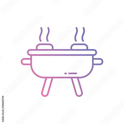 BBQ vector icon stock illustration