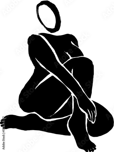 Ink Aesthetic Woman Body