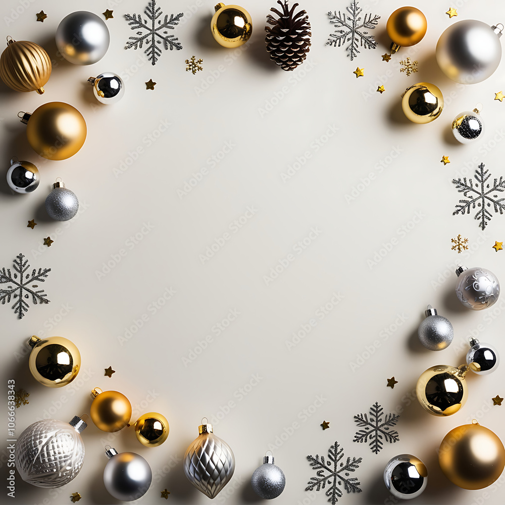 Fototapeta premium Christmas | New Year | 2025 | Merry Christmas | Christmas Tree | New Year's Day - Generative AI