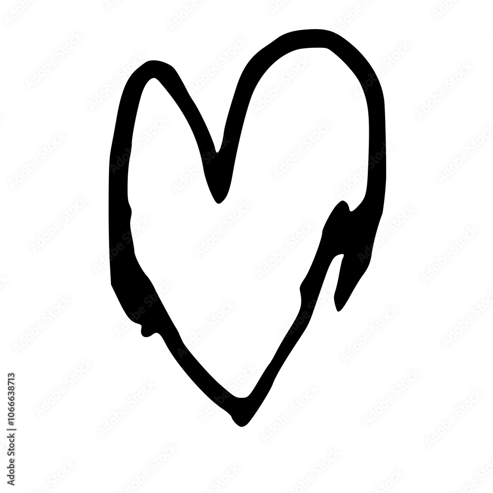 Obraz premium bleck love