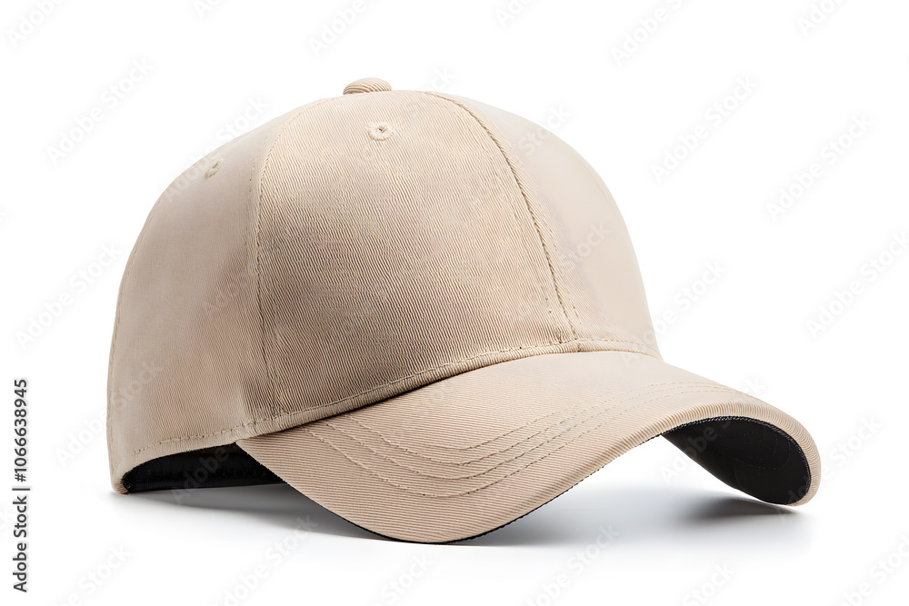 Fototapeta premium Blank Baseball cap mock up, isolated on white background