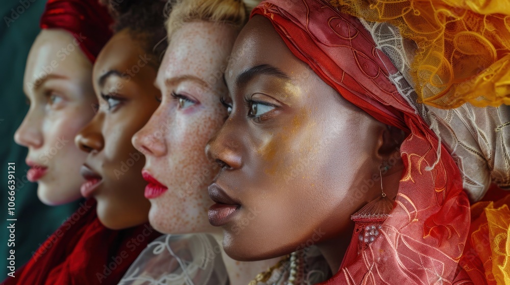 Diverse Representations: This collage of women emphasizes the celebration of diversity in beauty, showcasing the individuality and richness of each background. Diverse Representations: This collage of women emphasizes the celebration of diversity in beauty, showcasing the individuality and richness of each background.