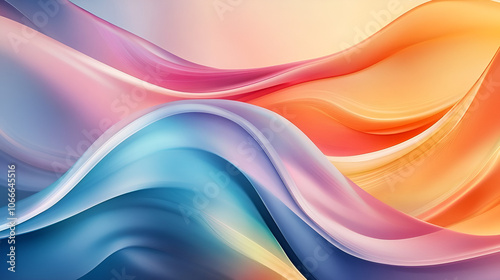 Mesmerizing Fluid Waves of Vibrant Chromatic Gradients - Abstract Digital Art Composition