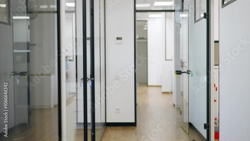 Wallpaper Mural corridor professional laboratory the production of dental prosthesis veneers glass doors modern office Torontodigital.ca