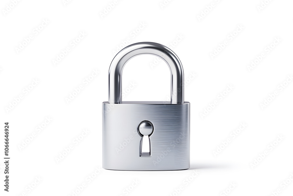 Digital metal lock isolated on white Digital metal lock isolated on white