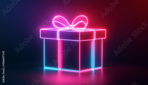 glowing box, AI generated photo