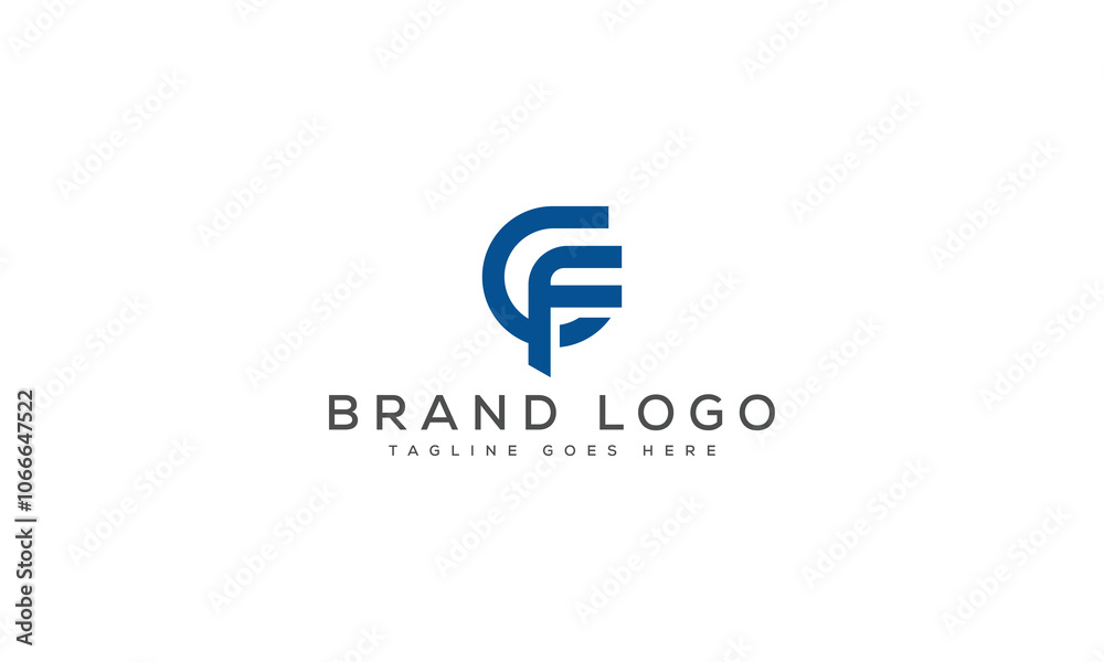 letter CF logo design vector template design for brand. letter CF logo design vector template design for brand.