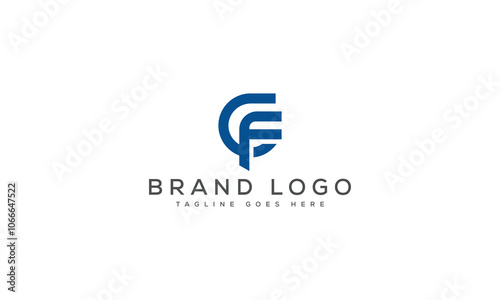 letter CF logo design vector template design for brand.