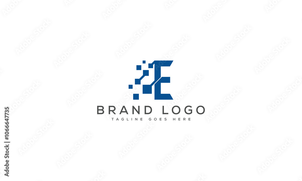 Obraz premium letter E logo design vector template design for brand.