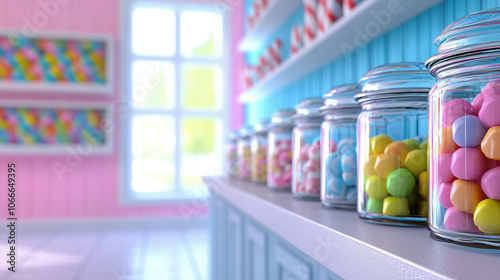 Wallpaper Mural Brightly Lit Candy Shop with Colorful Treats Torontodigital.ca