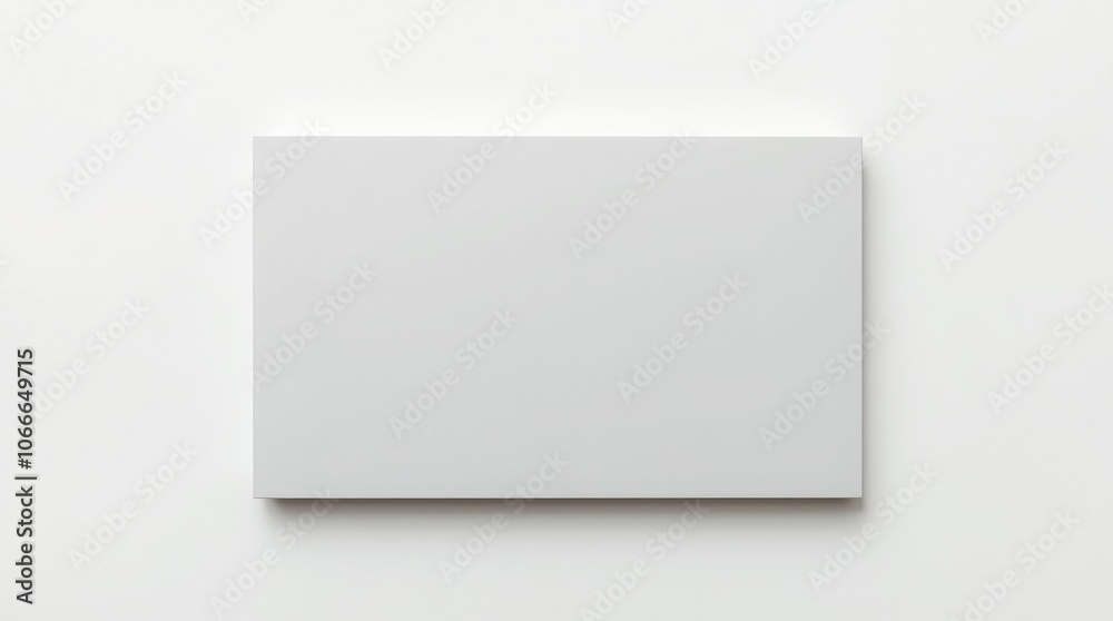 Blank gray rectangle on white background, minimalistic design Blank gray rectangle on white background, minimalistic design