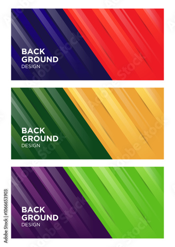 Double-sided background with various color variations