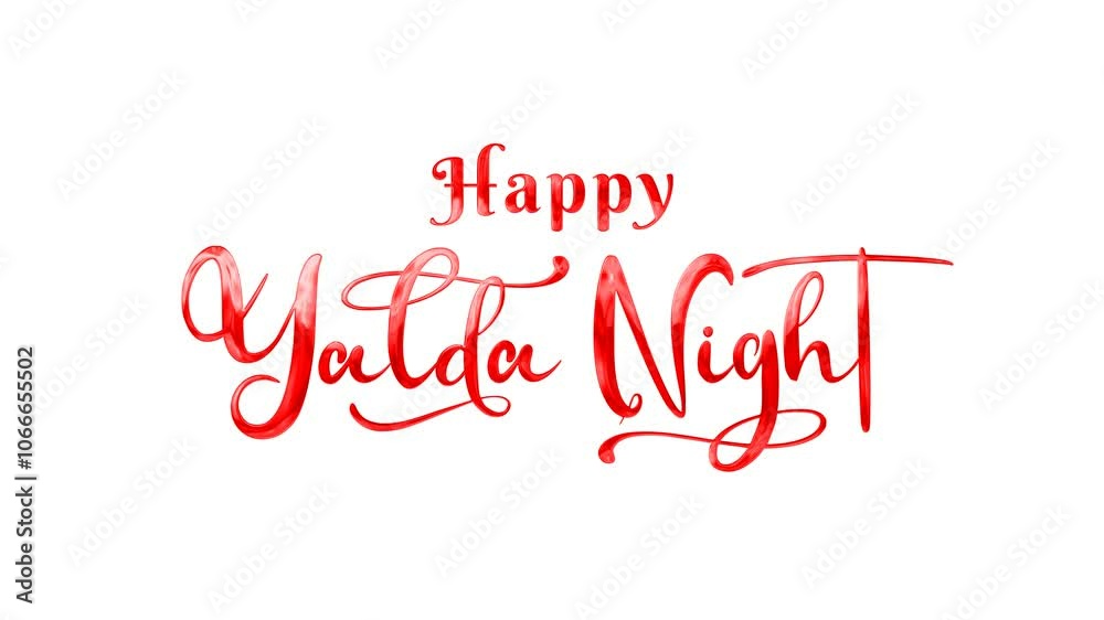 Happy Yalda Night Text Animation on Red Color. Festive design suitable for Yalda Night celebrations or greeting cards. Happy Yalda Night Text Animation on Red Color. Festive design suitable for Yalda Night celebrations or greeting cards.