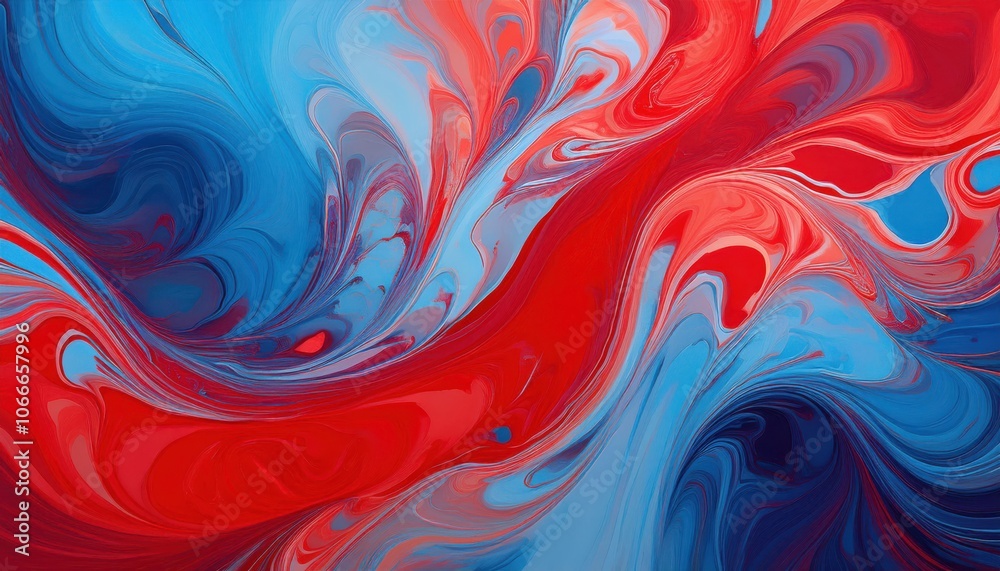 Dynamic Red and Blue Abstract Fluid Art with Swirling Paint Patterns. High Contrast USA Inspired Color Scheme for Eye Catching Backgrounds, Creative Marketing, and Contemporary Art Designs Dynamic Red and Blue Abstract Fluid Art with Swirling Paint Patterns. High Contrast USA Inspired Color Scheme for Eye Catching Backgrounds, Creative Marketing, and Contemporary Art Designs