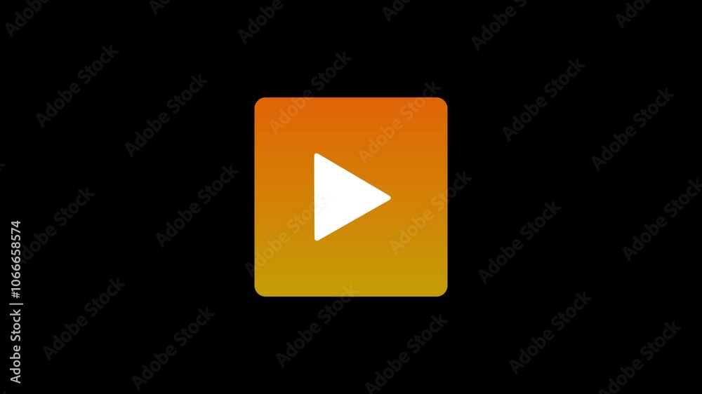 Play button icon animation. Video play icon, video symbol concept on black background. video play button icon 4k video. Play button icon animation. Video play icon, video symbol concept on black background. video play button icon 4k video.
