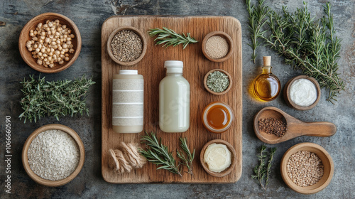 Natural Beauty Products with Rosemary