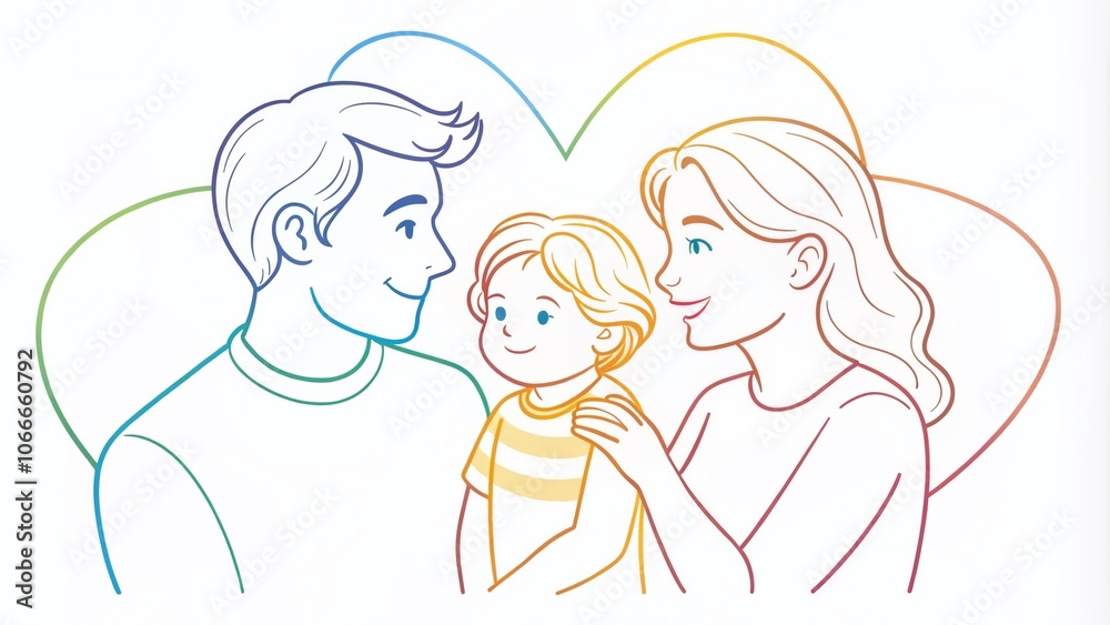 Heartwarming Candid Family Moments: Mother, Father, and Child in Line Art Style - Capturing Love, Connection, and Joy in Family Life Heartwarming Candid Family Moments: Mother, Father, and Child in Line Art Style - Capturing Love, Connection, and Joy in Family Life