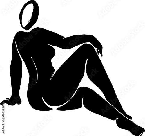 Ink Linear Woman Body