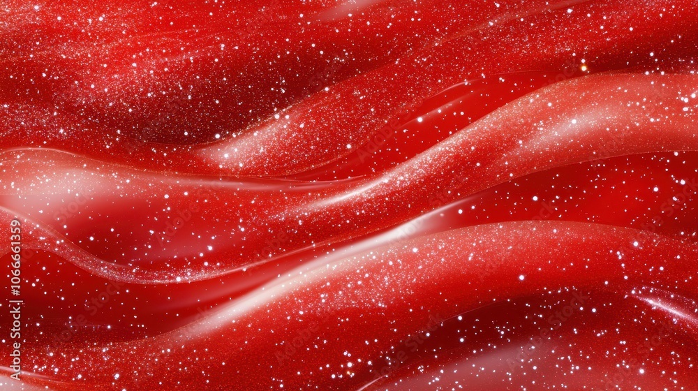 Festive Red Space with Glitter and Sparkles Festive Red Space with Glitter and Sparkles