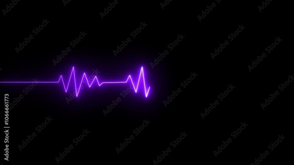 abstract background heartbeat line 4k neon light heartbeat display Glowing neon heart cardiogram line. abstract background heartbeat line 4k neon light heartbeat display Glowing neon heart cardiogram line.