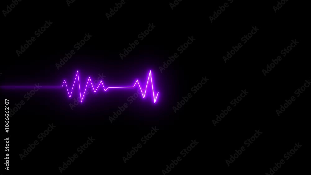abstract background heartbeat line 4k neon light heartbeat display Glowing neon heart cardiogram line. abstract background heartbeat line 4k neon light heartbeat display Glowing neon heart cardiogram line.