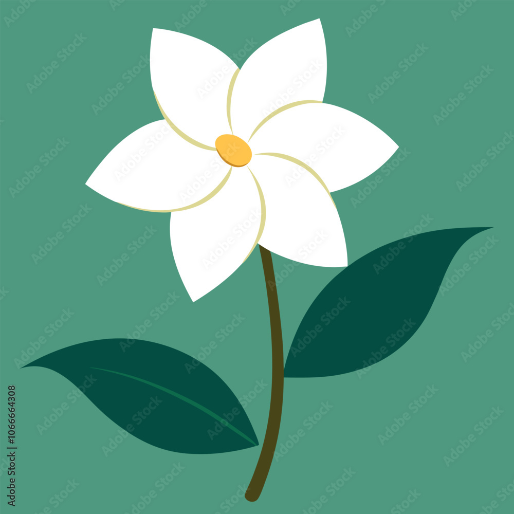 a Jasmine flower. Include intricate details like delicate petals, slender stems, and fragrant blooms a Jasmine flower. Include intricate details like delicate petals, slender stems, and fragrant blooms