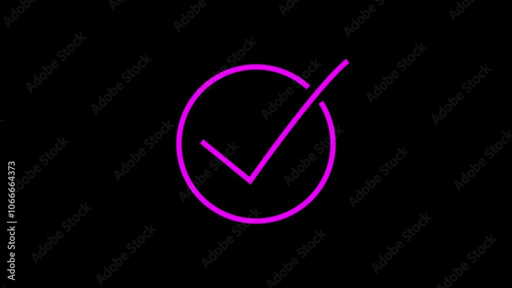 High quality check mark animation.approved tick mark icon. High quality check mark animation.approved tick mark icon.