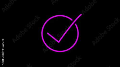 High quality check mark animation.approved tick mark icon.