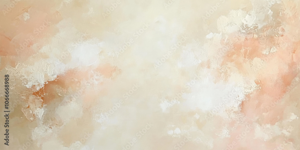 Fototapeta premium A soft, textured abstract background with hints of peach and cream, ideal for romantic or delicate designs
