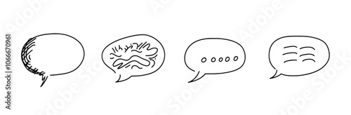 The speech icon is isolated on a white background.