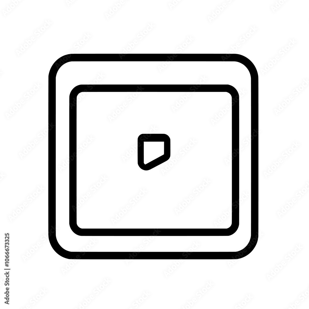 Modern video file editable stroke icon on white background. Digital media, video file formats, players, media files, file extensions. Modern video file editable stroke icon on white background. Digital media, video file formats, players, media files, file extensions.