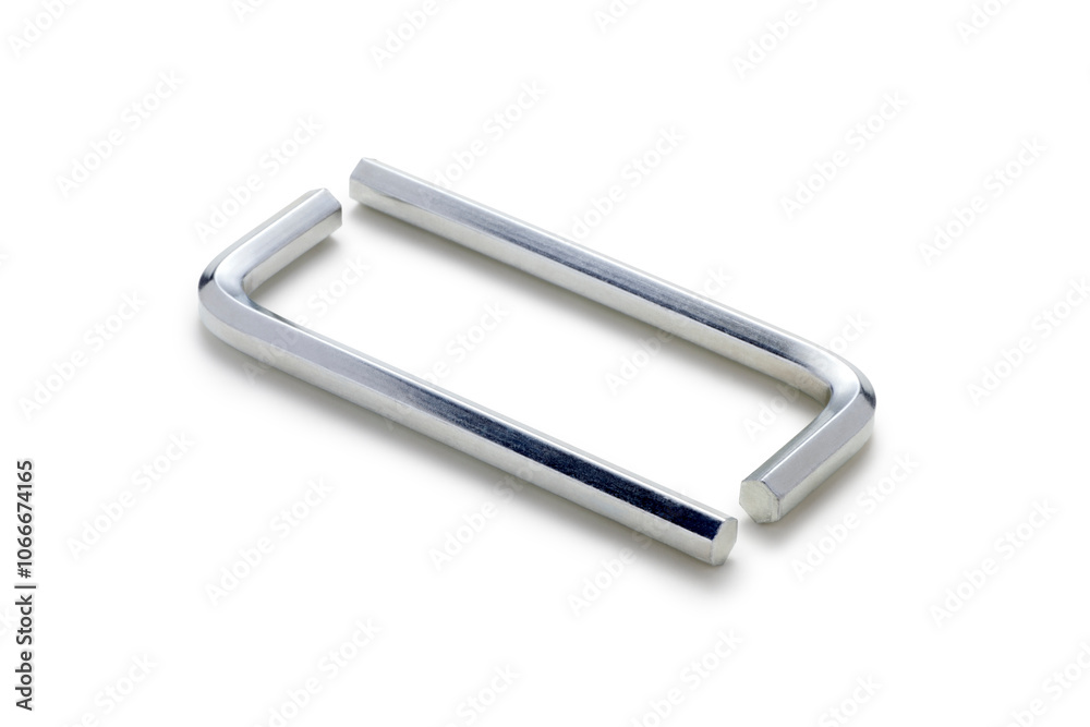 Two allen wrench isolated on white background Two allen wrench isolated on white background