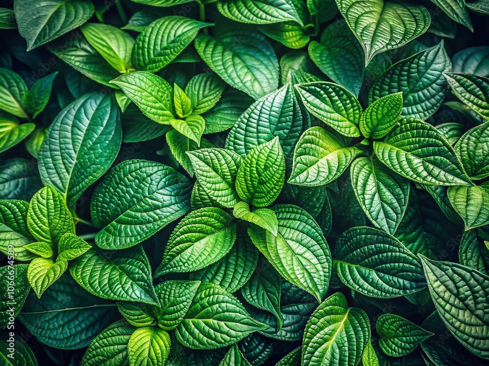 Lush Green Leaves Abundance - Vibrant Nature Close-Up for Product Photography, Ideal for Eco-Friendly Brands and Natural Products, Showcasing the Beauty of Foliage and Organic Aesthetics