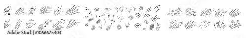 Isolated contemporary illustration with doodle line wind. Breath of a typhoon. Wind blowing flatly modern illustration.