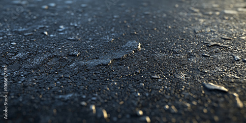 Dark asphalt texture with light scuff marks and small gravel details, capturing a street-like feel photo