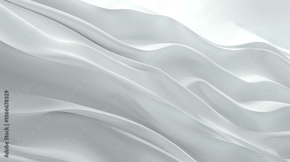 Obraz premium Abstract White Fabric Drape