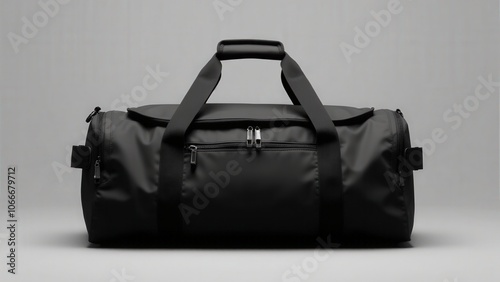 Simple suit bag with sleek black design, ideal for branding or casual use