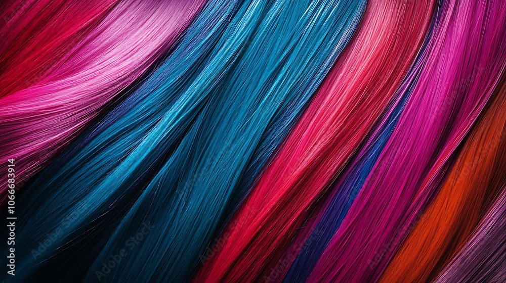 Colorful Hair Strands Abstract Background Colorful Hair Strands Abstract Background
