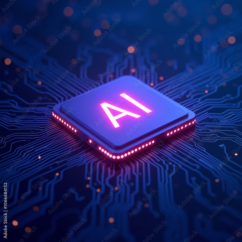 Fototapeta premium Explore the Revolutionary Impact of AI Technology on Modern Digital Solutions and Innovations