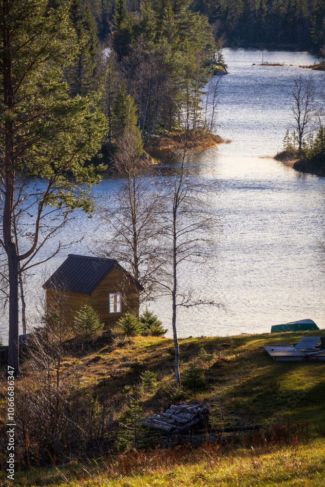 Obraz premium landscape with lake