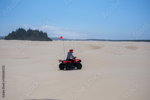 Sand dune off-roading in Florence, Oregon, USA photo