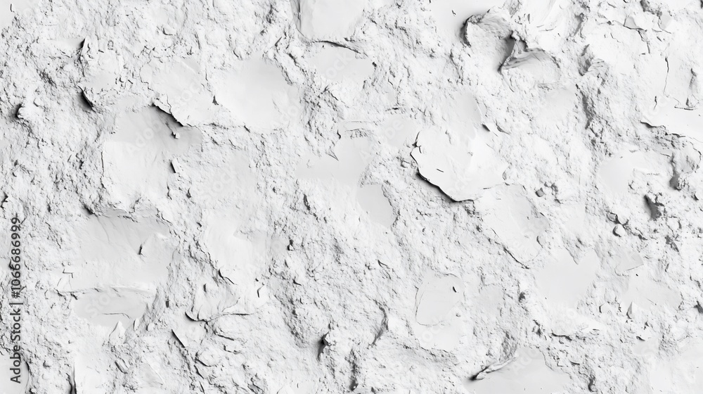 Obraz premium Close-up texture of white powder with a rough, uneven surface.