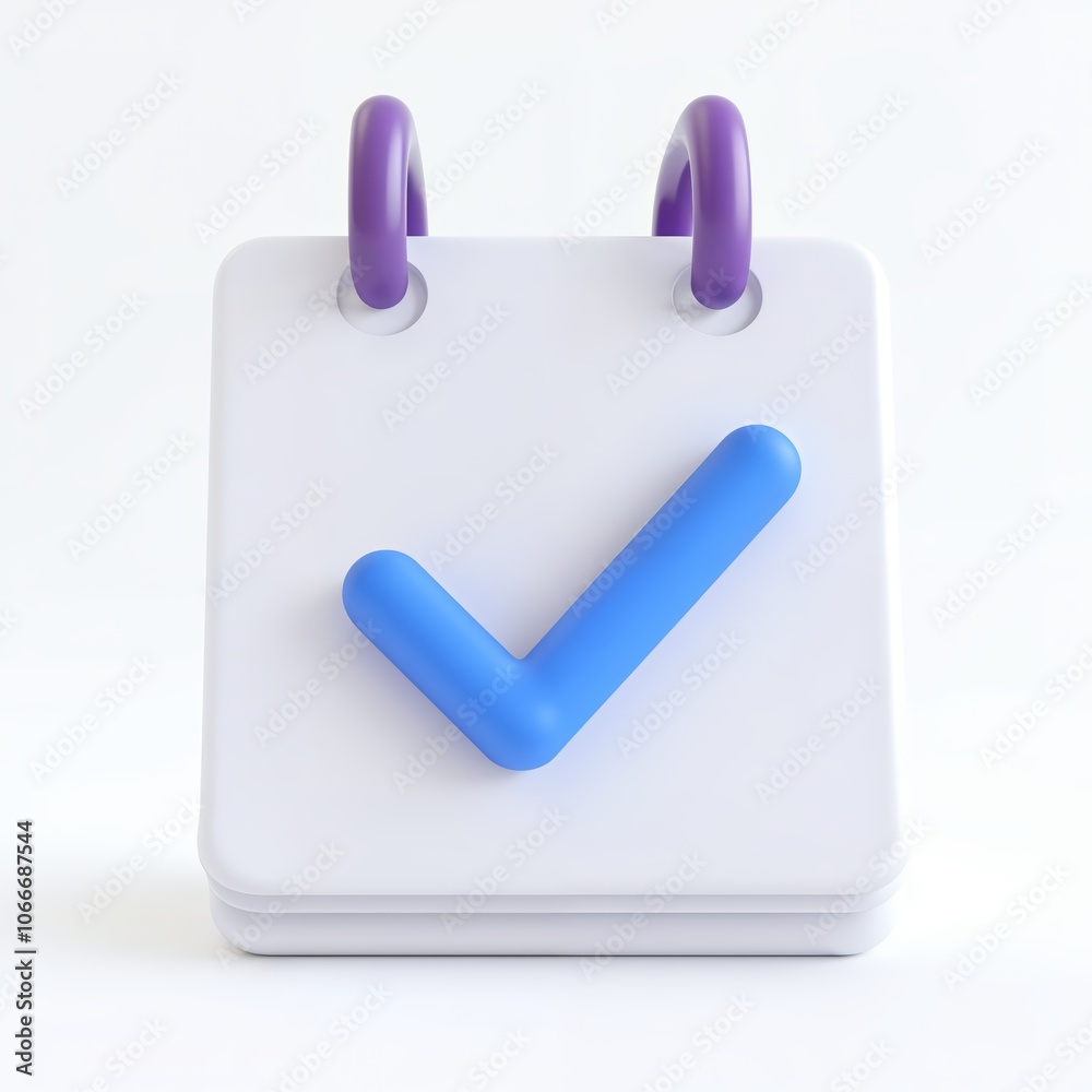 Enhance Your Planning Skills with This Modern Calendar Icon Featuring a Check Mark Enhance Your Planning Skills with This Modern Calendar Icon Featuring a Check Mark